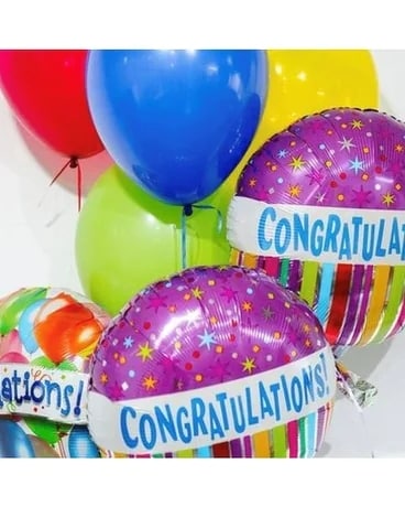 CONGRATULATIONS BALLOON BOUQUET Flower Arrangement