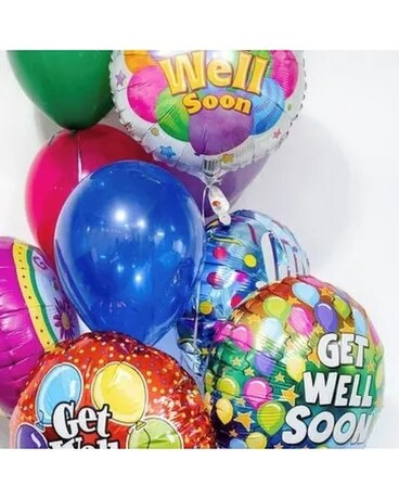 Get Well Balloon Bouquet Flower Arrangement