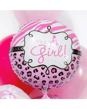 Its a Girl Balloon Bouquet Flower Arrangement