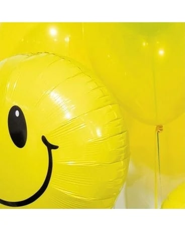 Smile Face Balloon Bouquet Flower Arrangement